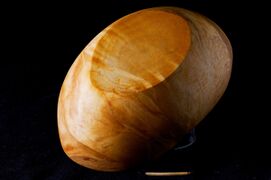 Krása textury dřeva z boule je ohromující